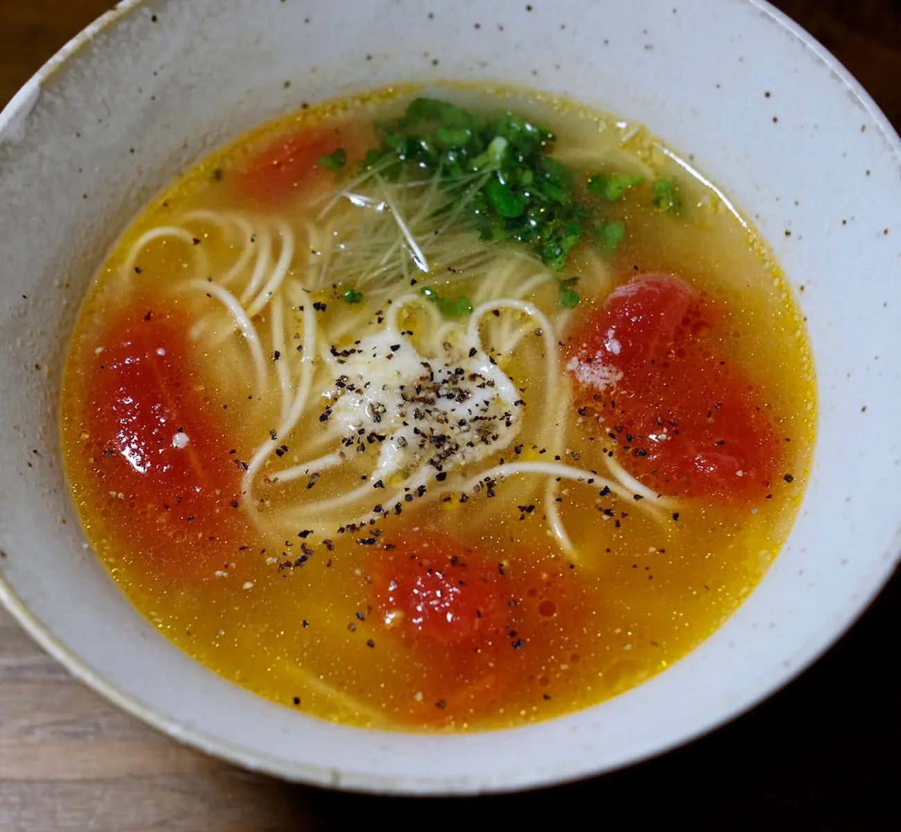 Homemade Easy Japanese Recipe - Bonito and Paprika Fusion Pasta