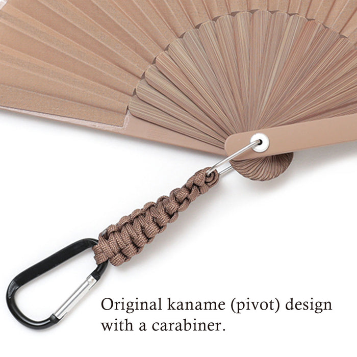 Abanico japonés tradicional Sensu - Abanico plegable con mosquetón para exteriores de Japón
