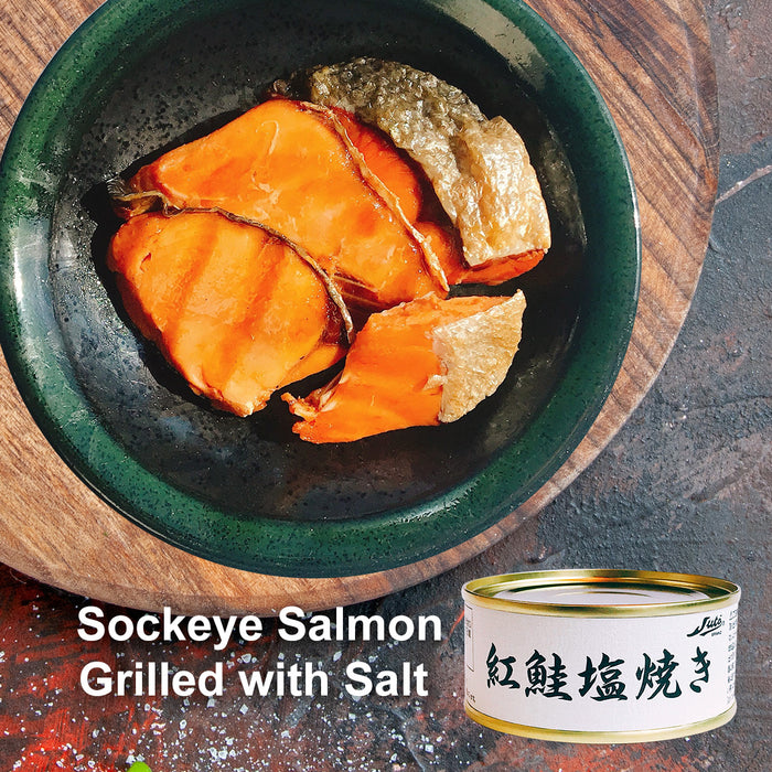 Probierset mit japanischem Lachs aus der Dose – Gönnen Sie sich 4 verschiedene luxuriöse Gourmet-Fischkonserven aus Japan