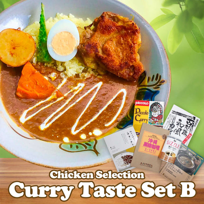 Japanese Curry Tasting Set B - Chicken Delight - Experience Restaurant Gourmet from Japan at Home. 6 packs set (makes 6 meals)
