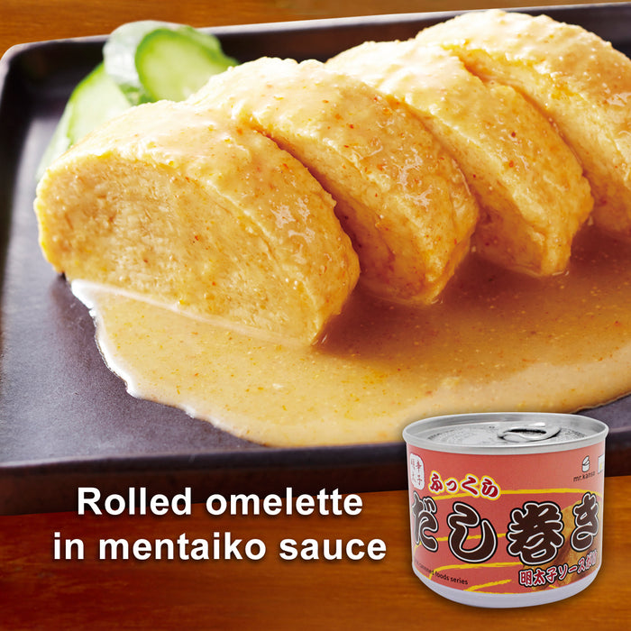 Japanese omelette dashimaki with mentaiko sauce