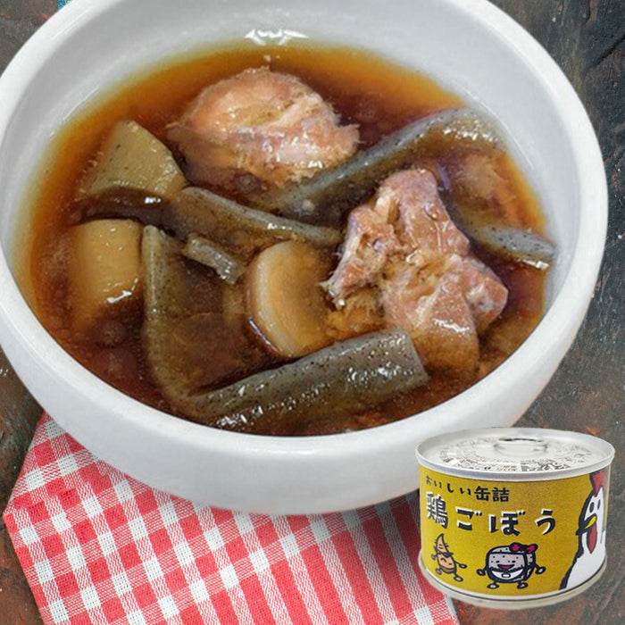 Canned Japanese Chicken with Burdock (Gobo)