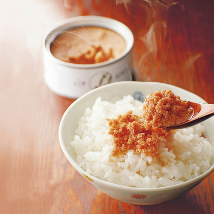 Canned Japanese Mentaiko in Oil - Fukuya Pollock Roe from Japan