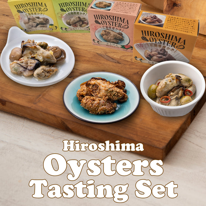 Deluxe-Set zur Verkostung von Austern aus der Dose – japanische Gourmet-Konserven