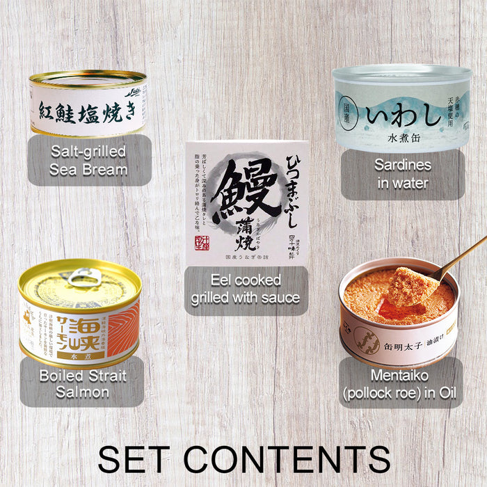 Fish Deluxe Set - Luxurious gourmet Japanese canned fish