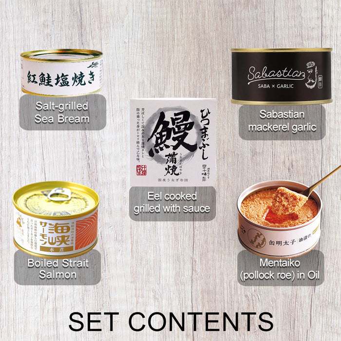 Fish Deluxe Set - Luxurious gourmet Japanese canned fish