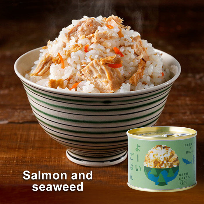 Salmon and seaweed mix