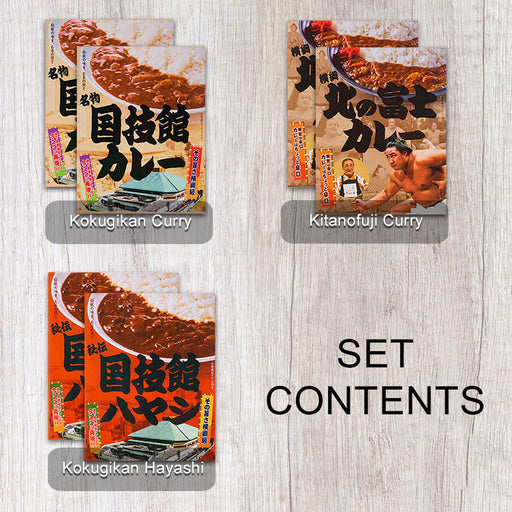 Curry Fan Set D - Sumo Wrestler Selection - Set Contents
