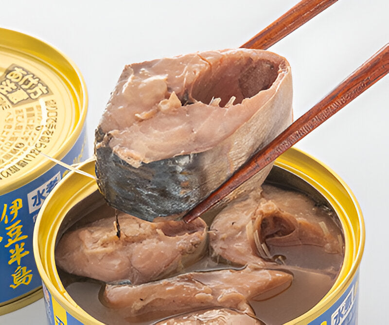 Japanese Mackerel Boiled in Water - Hand Canned Fish