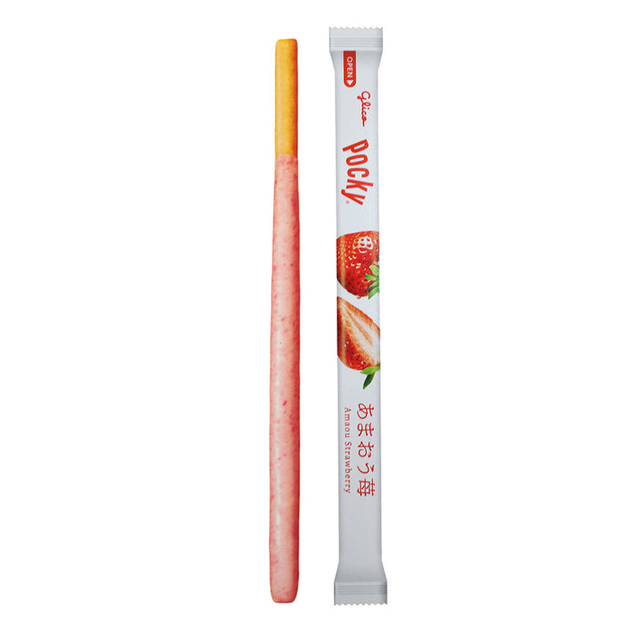 Pocky Amao Strawberry de Fukuoka Snack Japonés Sabor Exclusivo 18 paquetes