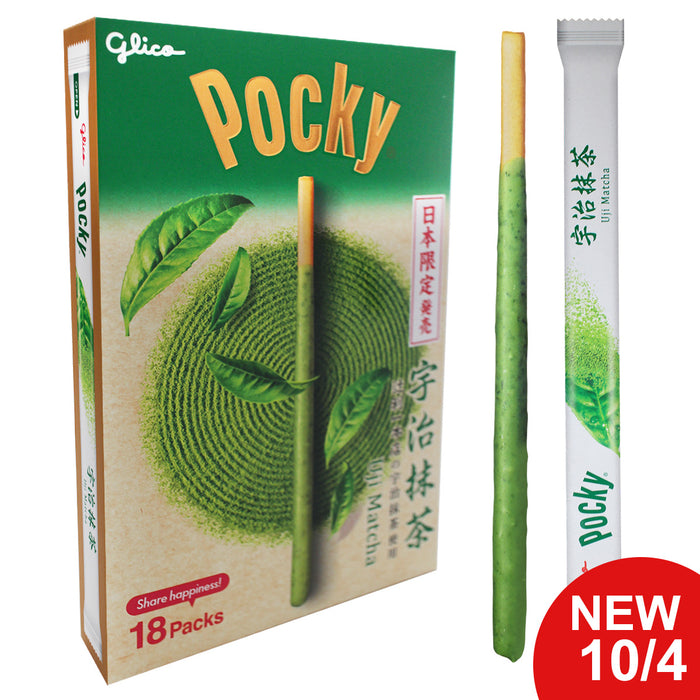 Pocky Uji Matcha de Kyoto Tsujiri Sabor Exclusivo de Snack Japonés 18 paquetes