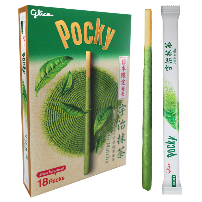 Pocky Uji Matcha de Kyoto Tsujiri Sabor Exclusivo de Snack Japonés 18 paquetes