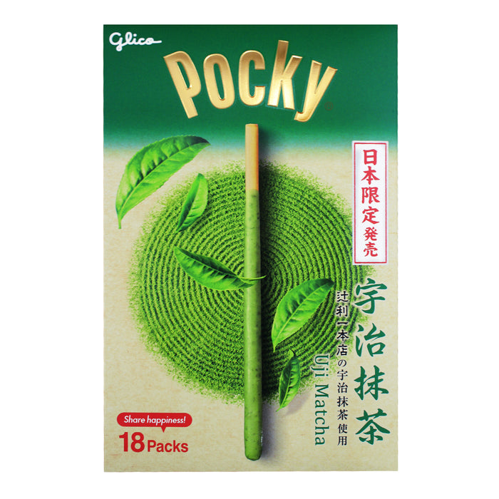 Pocky Uji Matcha de Kyoto Tsujiri Sabor Exclusivo de Snack Japonés 18 paquetes