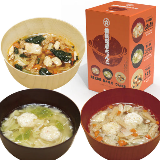 Japanese Sumo Stew Chanko Soup - 3 Flavors pack ready to eat! 