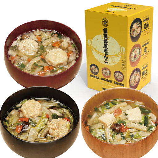 Japanese Sumo Stew Chanko Soup - 3 Flavors pack ready to eat! 