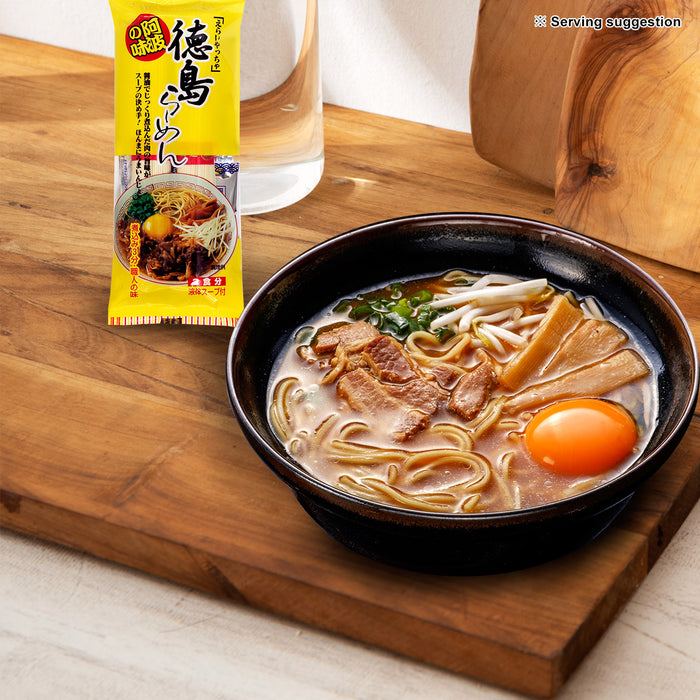 日本拉面德岛酱油和猪骨融合风味汤 - 适合 2 餐